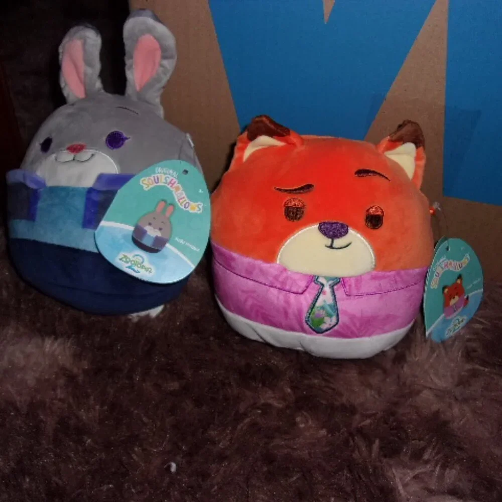 Disney Zootopia 2 Judy Hopps and Nick Wilde Squishmallow set New